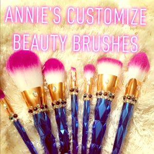 Unicorn multicolor custom Makeup Brushes 🦄